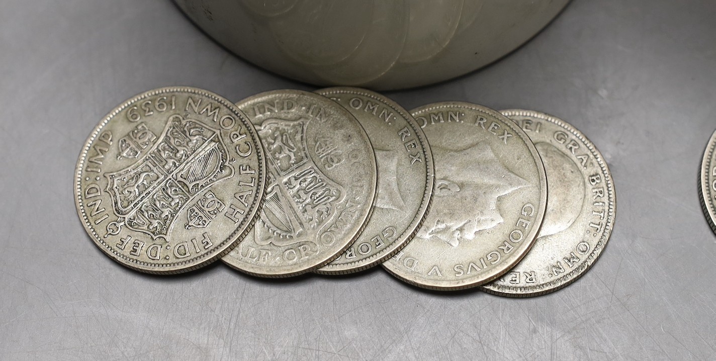 A collection of George V and George VI florins